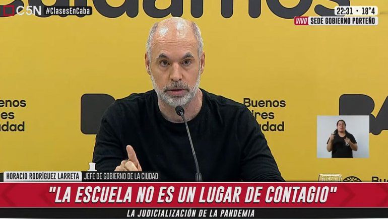 Larreta ordenó abrir las aulas y Alberto salió al cruce: Es un estrago jurídico