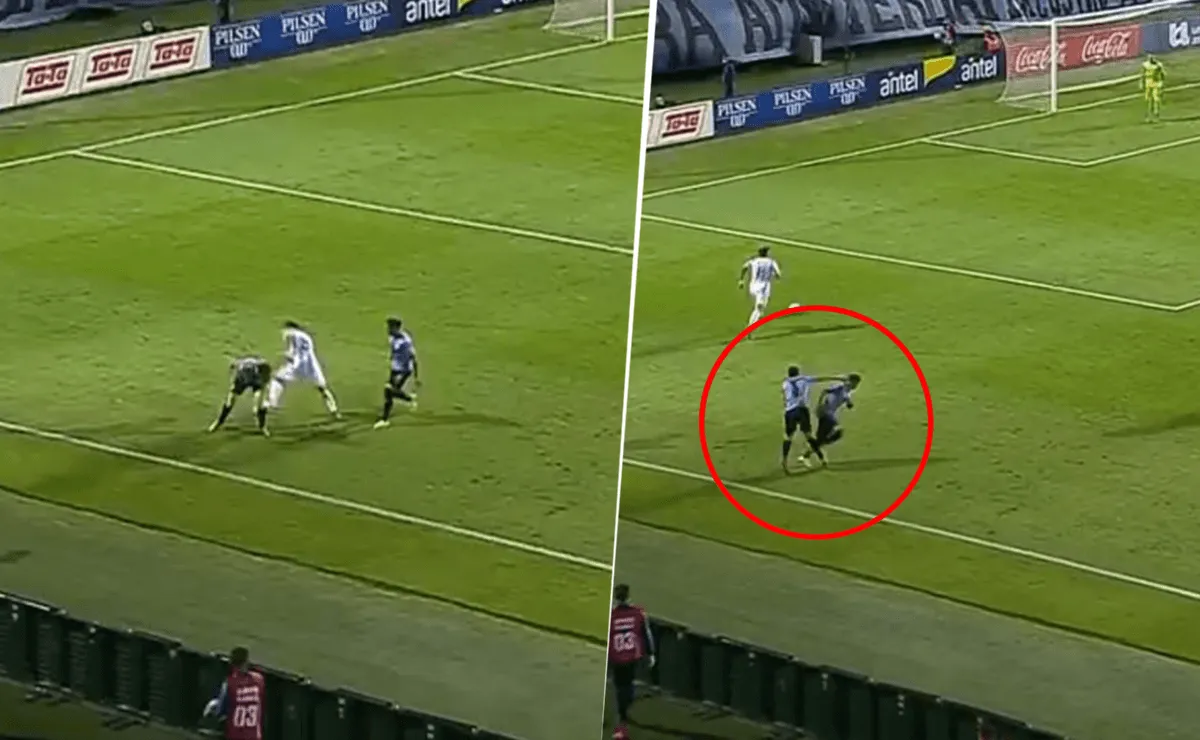 Video: El neuquino Acuña humilló a Godín
