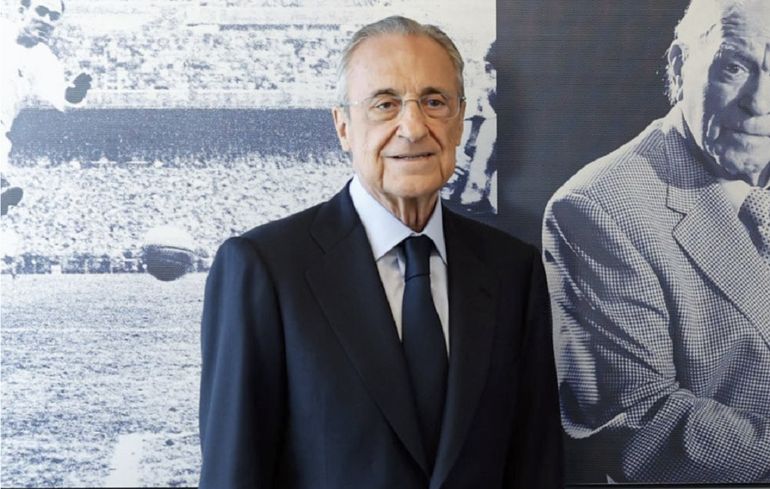 La tremenda frase de Florentino Pérez elogiando a River en la presentación de Mastantuono