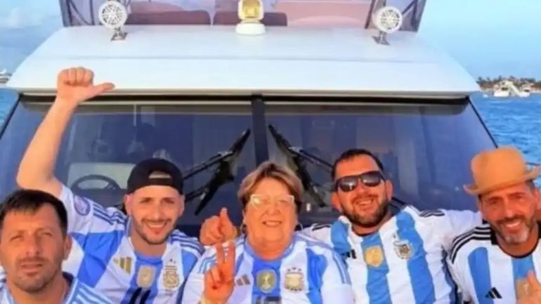 Ana Lucía Conte en el centro de la foto y Pantano a la derecha. La Justicia sospecha que son testaferros de dirigentes de AFA. Ana Lucía Conte en el centro de la foto y Pantano a la derecha. La Justicia sospecha que son testaferros de dirigentes de AFA.