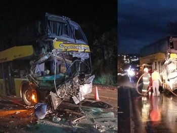 El choque se produjo en la Ruta Nacional 12, en la jurisdicción de Capioví. El choque se produjo en la Ruta Nacional 12, en la jurisdicción de Capioví.