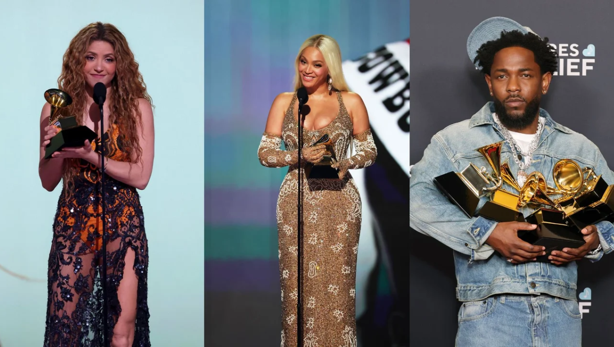 Sabrina Carpenter, Beyonce, Shakira y Kendrick Lamar fueron algunos de los ganadores de los Grammy.