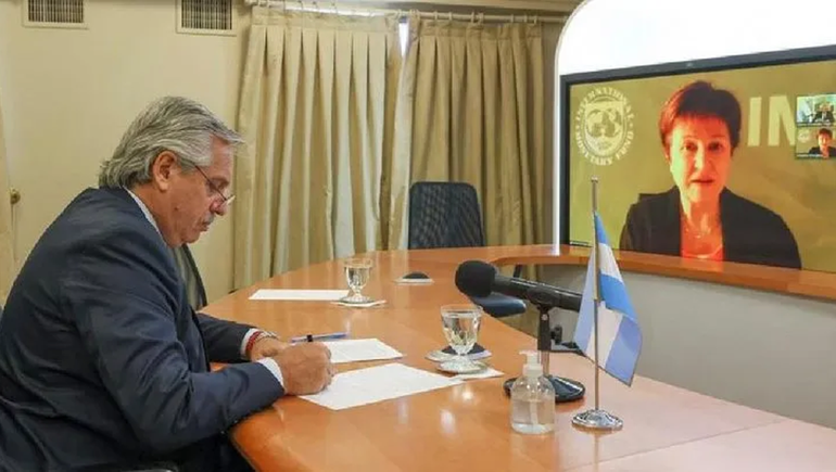 Alberto Fernández habló con la directora del FMI sobre el nuevo cargo de Massa
