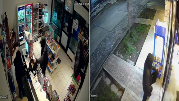 Asalto a mano armada en un kiosco: entró con un silenciador y todo quedó registrado