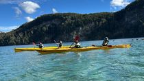 kayak, navegacion por el lago y caminata a una cascada: los tres imperdibles si viajas a la cordillera neuquina