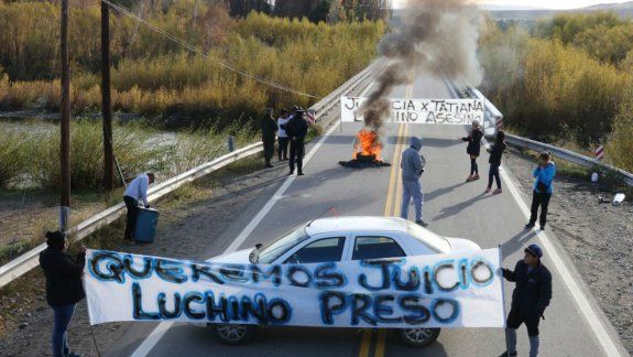 Hubo piquete en la Ruta 40 contra la probation del hijo de un juez