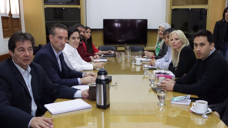 La reunión paritaria de ATE con representantes del gobierno provincial.