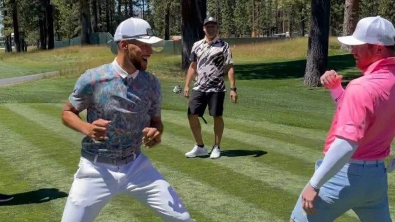 La pelea más inesperada: Curry vs. Canelo en un campo de golf
