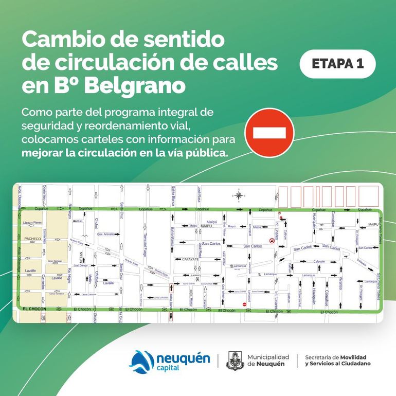 El cambio de circulación en las calles empezó este jueves. El cambio de circulación en las calles empezó este jueves.