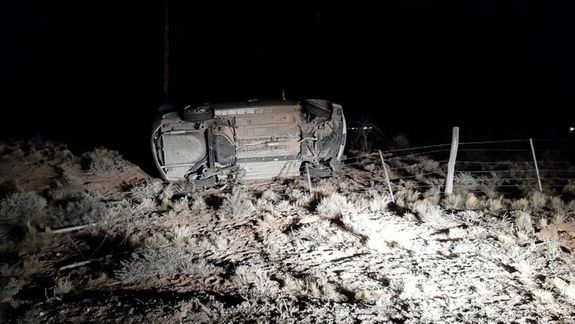 Vuelco y muerte en la Ruta 12 de Santa Cruz.