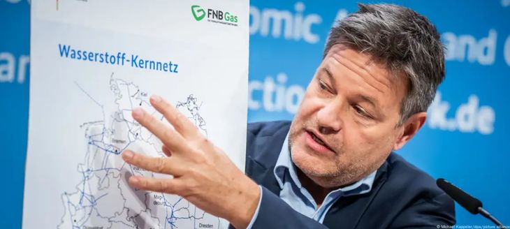 El Ministro Federal de Economía, Robert Habeck, durante la presentación de la red central de hidrógeno (en noviembre de 2023). (Foto: Michael Kappeler/dpa/picture alliance) El Ministro Federal de Economía, Robert Habeck, durante la presentación de la red central de hidrógeno (en noviembre de 2023). (Foto: Michael Kappeler/dpa/picture alliance)