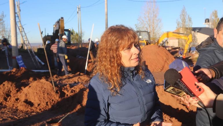 Los trabajos en el sector Peumayén. Los trabajos en el sector Peumayén.