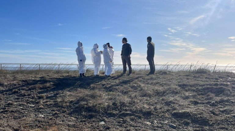 En el lugar del hallazgo de las orcas trabajaron científicos del Centro Austral de Investigaciones Científicas (CADIC) del CONICET. En el lugar del hallazgo de las orcas trabajaron científicos del Centro Austral de Investigaciones Científicas (CADIC) del CONICET.