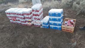 Encontraron packs de cervezas escondidos en la meseta
