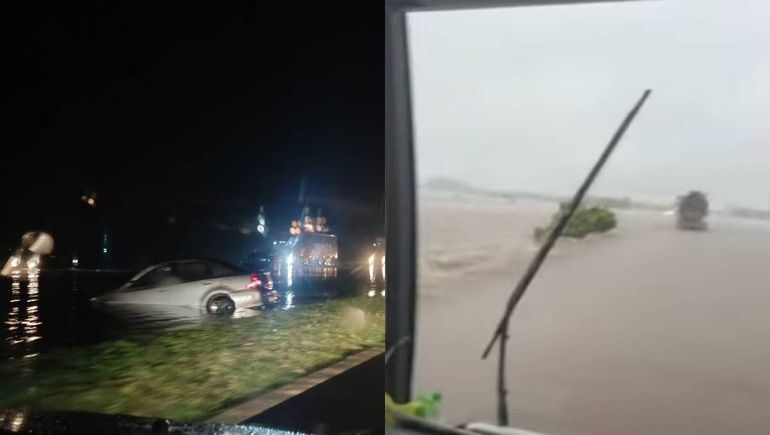 Colapso en rutas 8 y 9 por el temporal: dónde son los cortes totales y desvíos