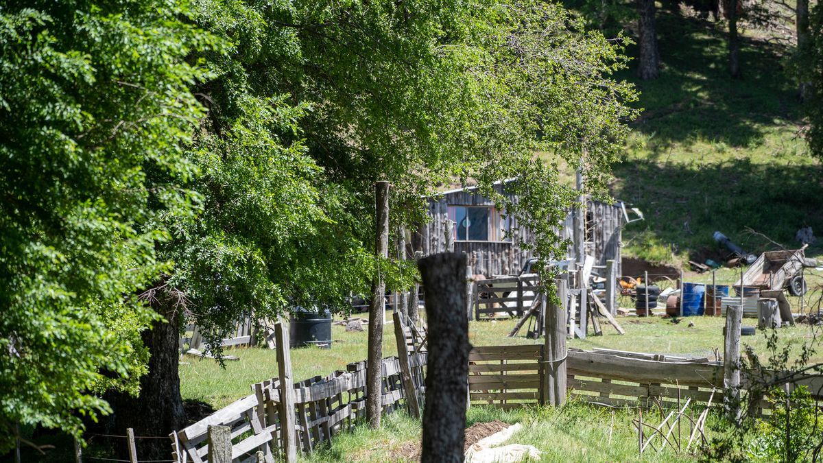 El campo de la familia Casanova en el paraje Pil Pil. Hace años está en conflicto por tierra con los Curruhuinca.