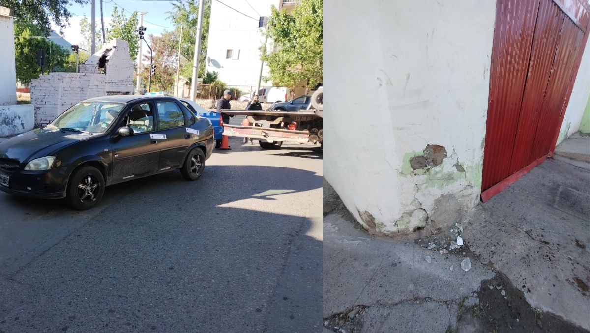 Una conductora borracha chocó contra el Cuartel de Bomberos de Gregorio Álvarez