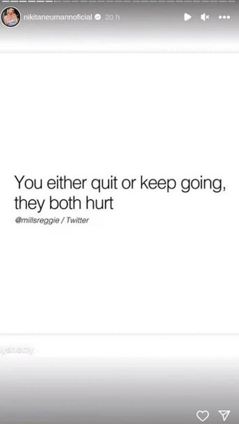 La fuerte frase que compartió Nicole Neumann. La fuerte frase que compartió Nicole Neumann.