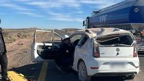 susto y vuelco con suerte en la autovia norte: la conductora venia de visita