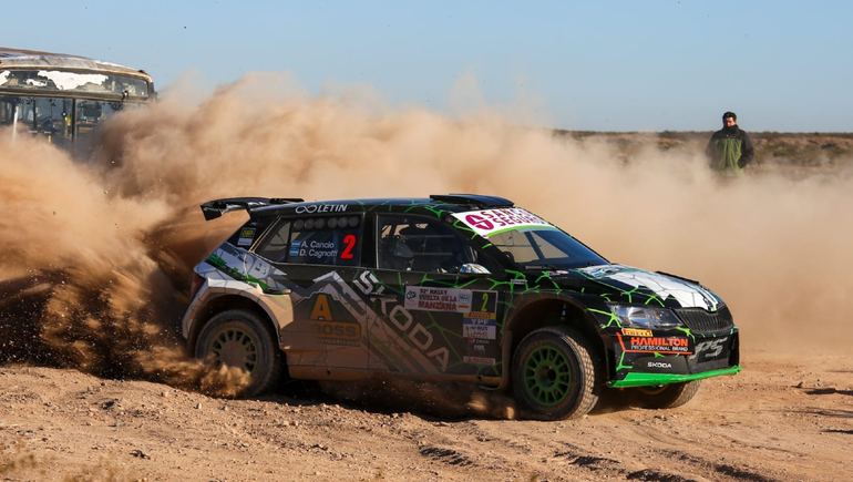 Vuelta de la Manzana. Cancio y otra victoria para la colección. Foto: rally argentino&nbsp;