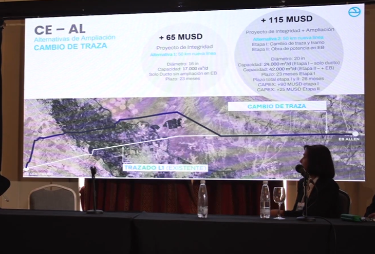 El plan para el cambio de traza entre Centenario y Allen. 