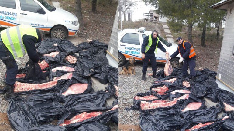 Decomisaron 800 kilos de carne y chacinados provenientes de La Pampa
