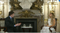 Javier Milei brindó una entrevista a Mariana Brey para Telefe