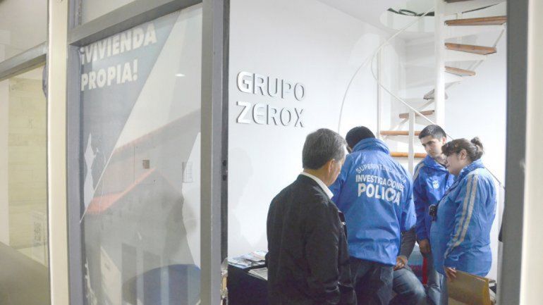 El allanamiento al Grupo Zerox en calle Rivadavia al 100