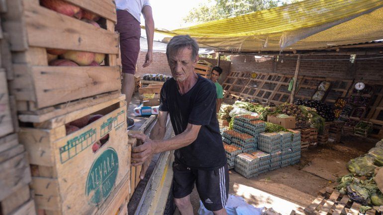 El verdulero desalojado