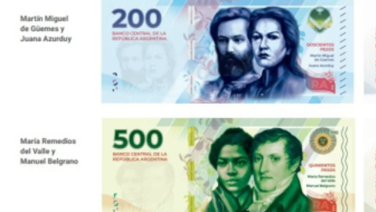 De San Martín a Juana Azurduy: los próceres de los nuevos billetes