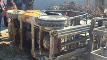 Una verdadera tragedia ocurrió en la localidad de Berisso cuando un montacargas aplastó a un operario. Foto: Infobae Una verdadera tragedia ocurrió en la localidad de Berisso cuando un montacargas aplastó a un operario. Foto: Infobae