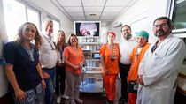 El ministro de Salud, Martín Regueiro junto a su equipo de trabajo. Foto: Gentileza. 