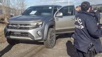 El momento en que la Policía de Chubut detenía a los hermanos Massini.