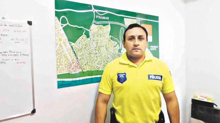 Fabián Guiñazú es el comisario de Pinamar que rápidamente fue desplazado de su cargo. Sin saberlo