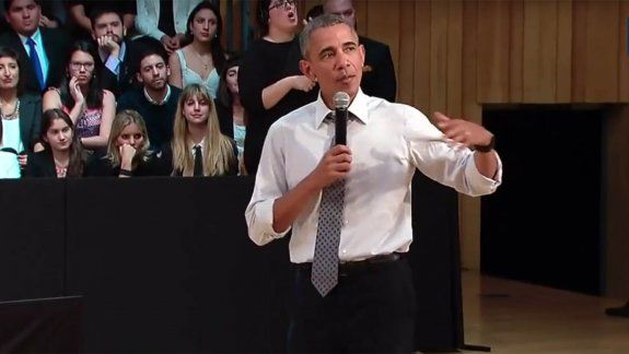 Obama se lució en una charla con jóvenes emprendedores
