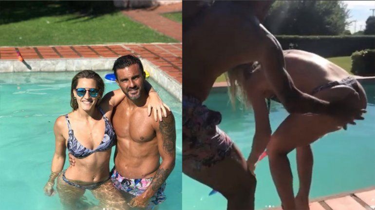 Cubero generó polémica por un cachetazo en la cola a Mica Viciconte