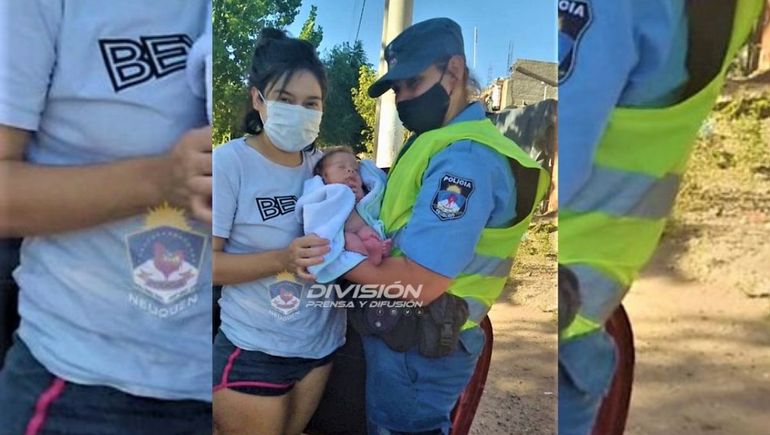 Su bebé no respiraba y lo salvaron en un control de tránsito camino al hospital