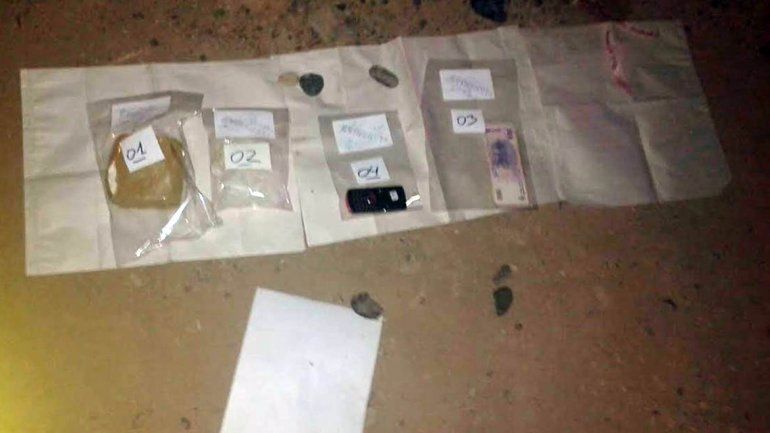 La droga secuestrada.