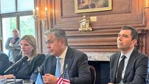 rolando figueroa se reunio con empresarios y organismos internacionales y consiguio respaldo para inversiones