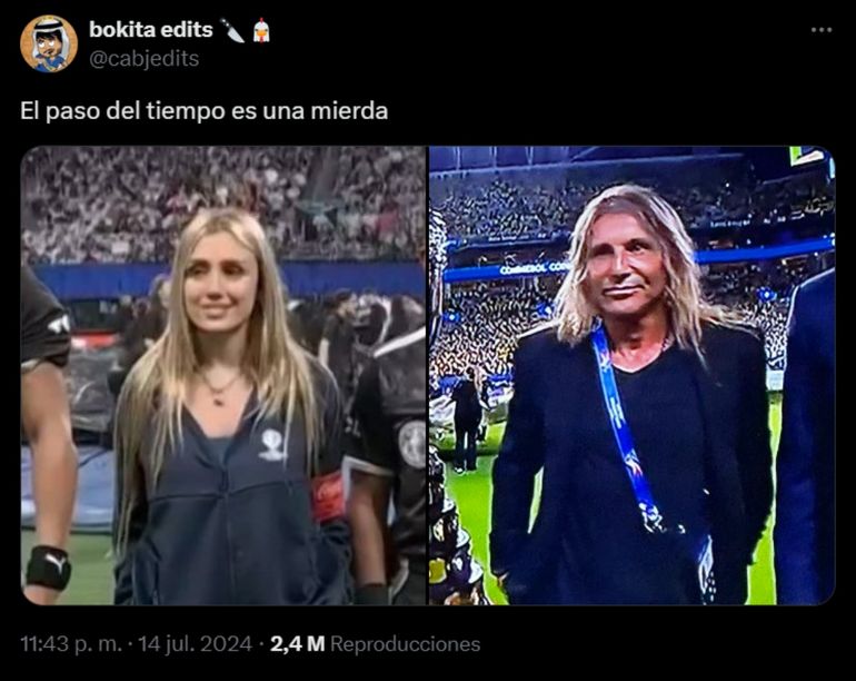 El tuit viral del Pájaro Caniggia y Morena Beltrán El tuit viral del Pájaro Caniggia y Morena Beltrán