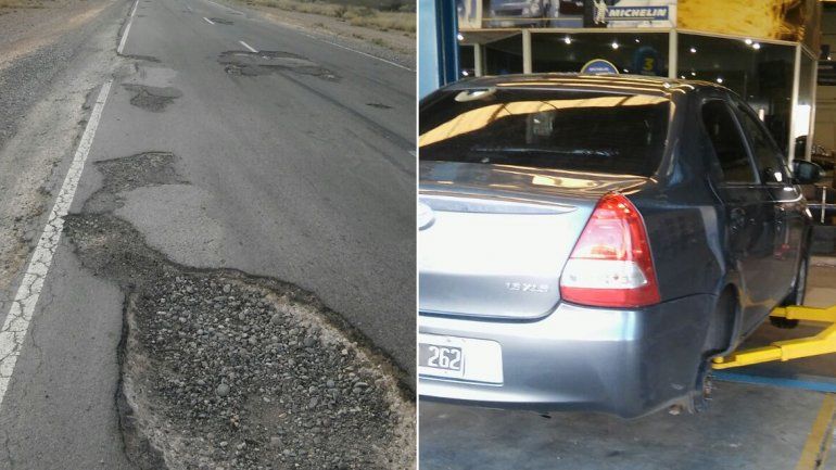 Viajaba a Mendoza y sufrió una pesadilla por el estado de la Ruta 151