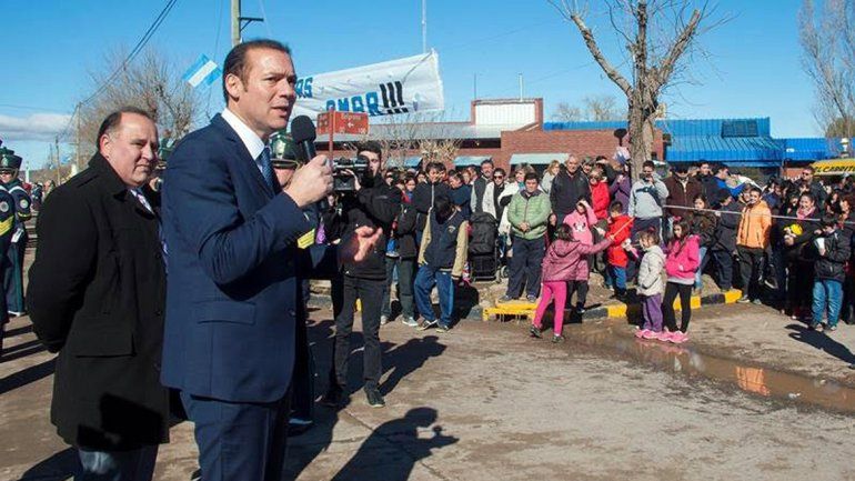 Gutiérrez presidió hoy el acto por el aniversario de Senillosa