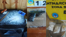 Los agentes llevaron adelante tres allanamientos en simultáneo. Los agentes llevaron adelante tres allanamientos en simultáneo.
