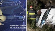 choque frontal entre una camioneta y un auto en plena ruta 40 choque frontal entre una camioneta y un auto en plena ruta 40