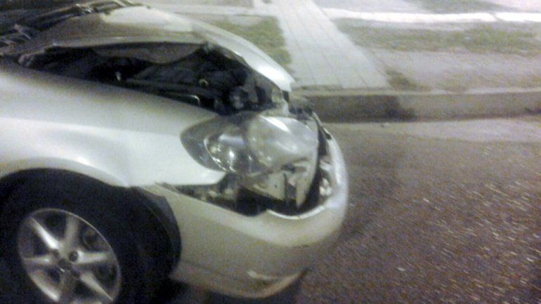 Embarazada chocó contra un colectivo en Cutral Co