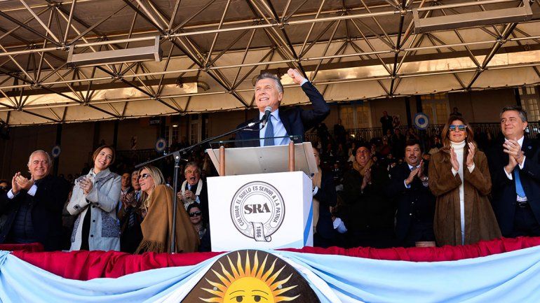 Macri pidió en La Rural fortalecer el cambio y no volver al pasado