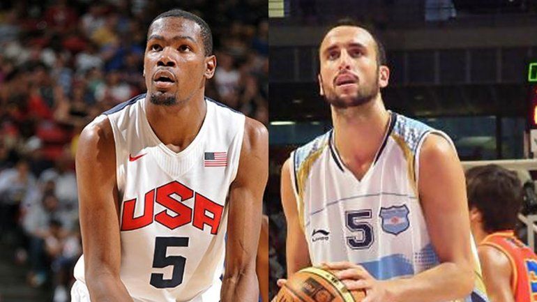 Kevin Durant y Manu Ginóbili (si juega)