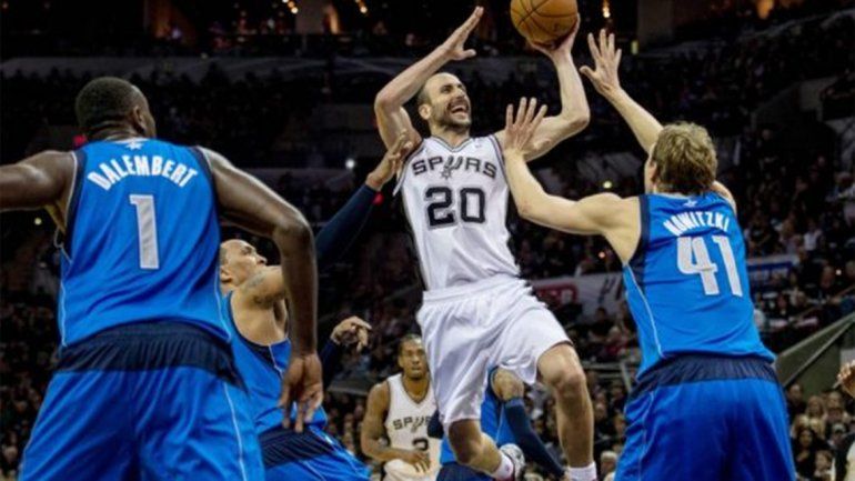 Otra buena tarea de Manu y otra victoria de San Antonio