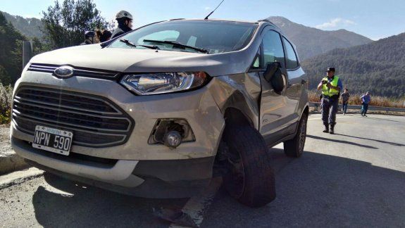 Ruta 40: motociclista resultó herido tras un choque