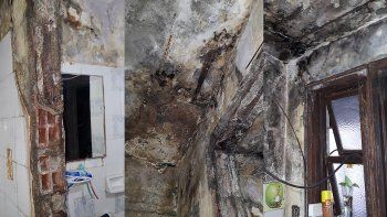 un drama: viven enfermos y con miedo a que se derrumbe la casa un drama: viven enfermos y con miedo a que se derrumbe la casa